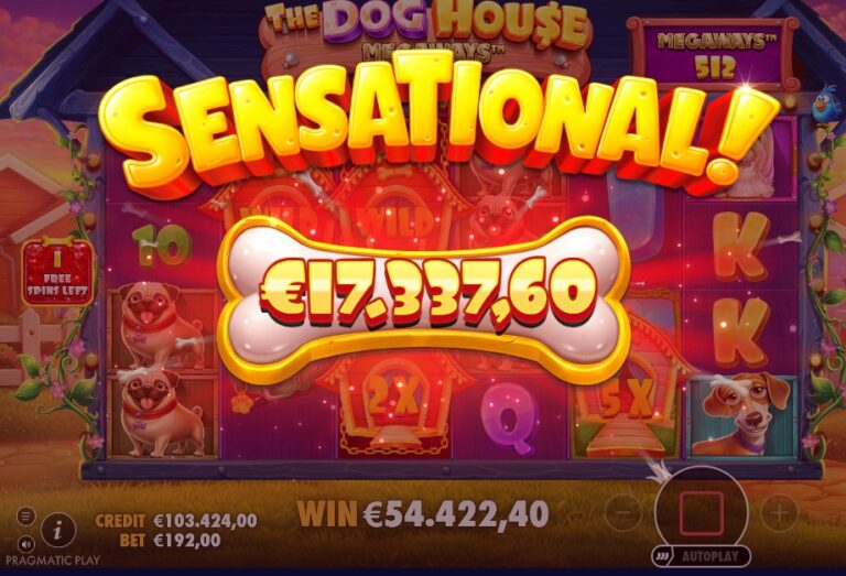 Screenshot 2 van The Dog House Megaways 1000